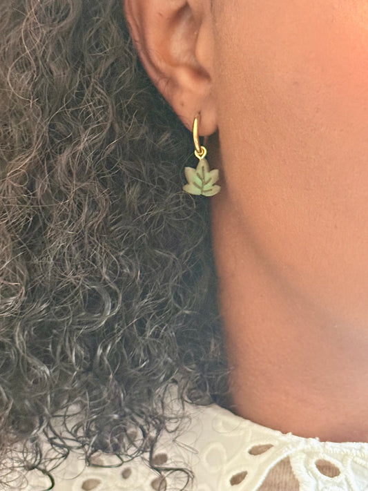 Boucles d’oreilles | Feuilles