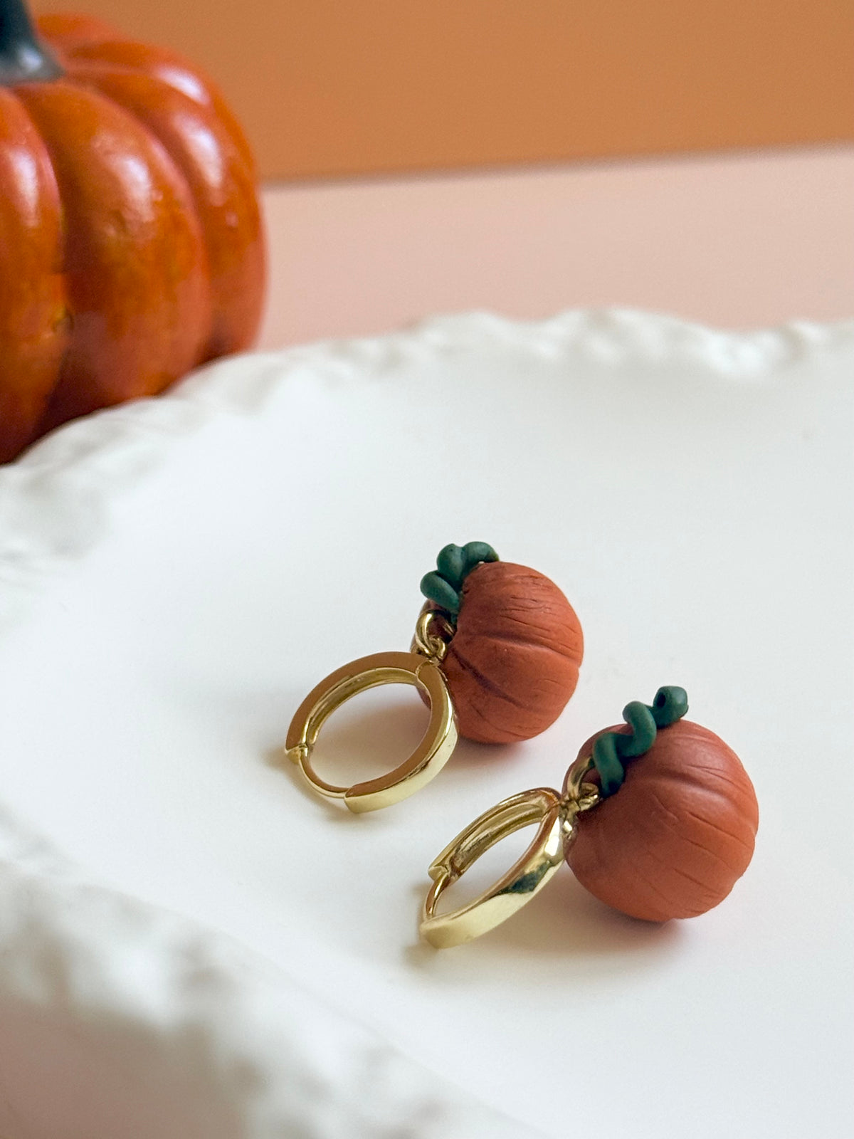 Boucles d’oreilles | Citrouille