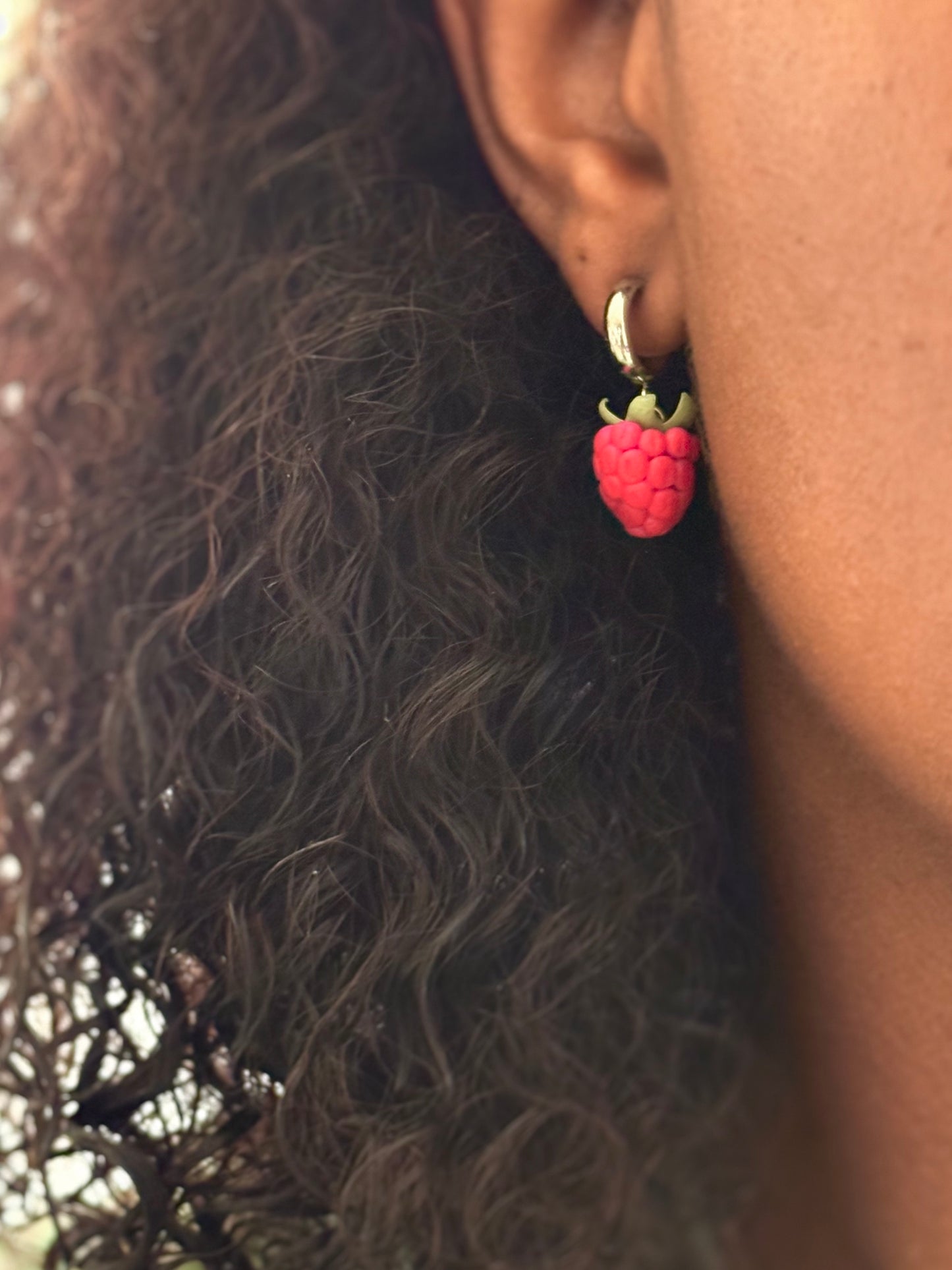 Boucles d’oreilles | Framboise