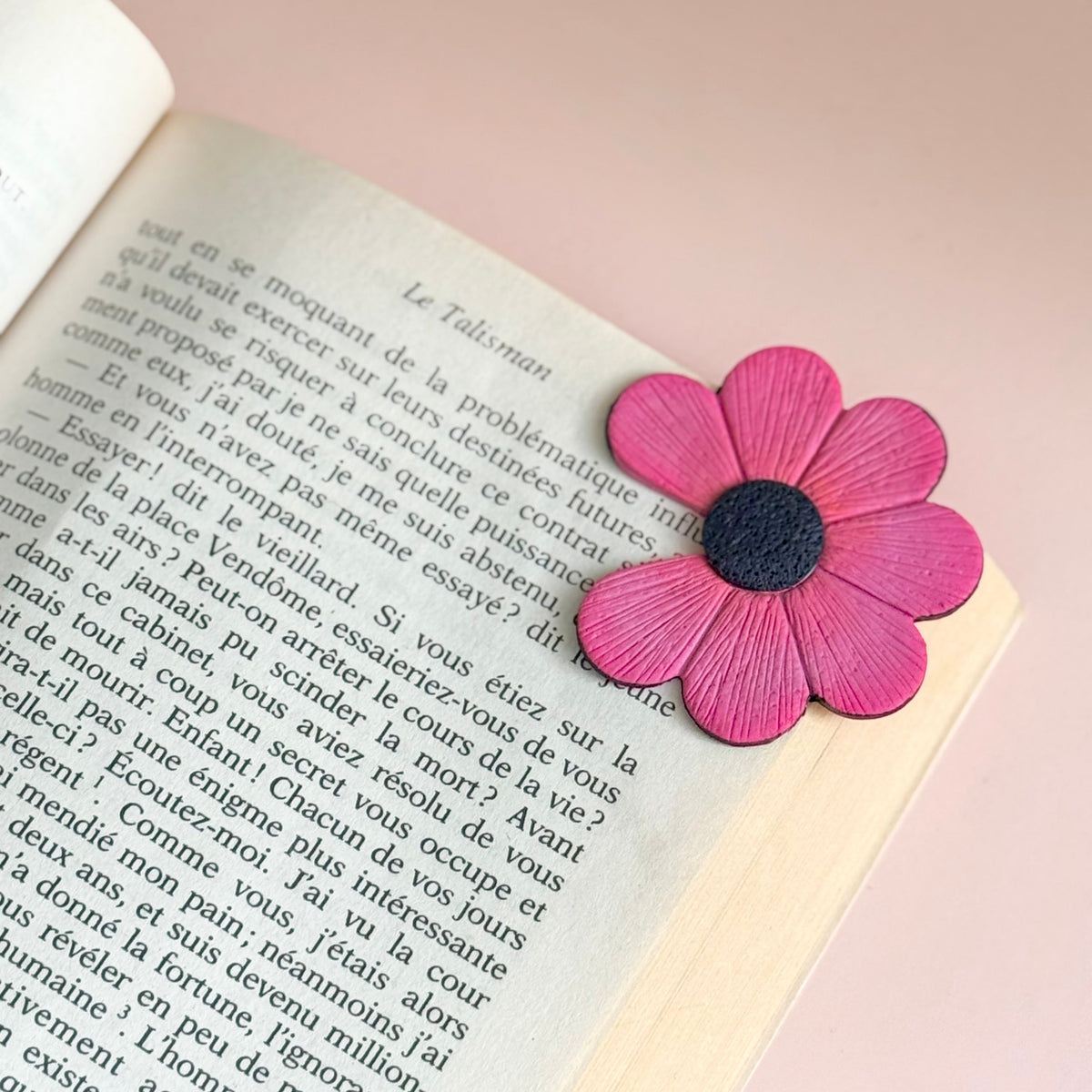 Marque-page en fleurs