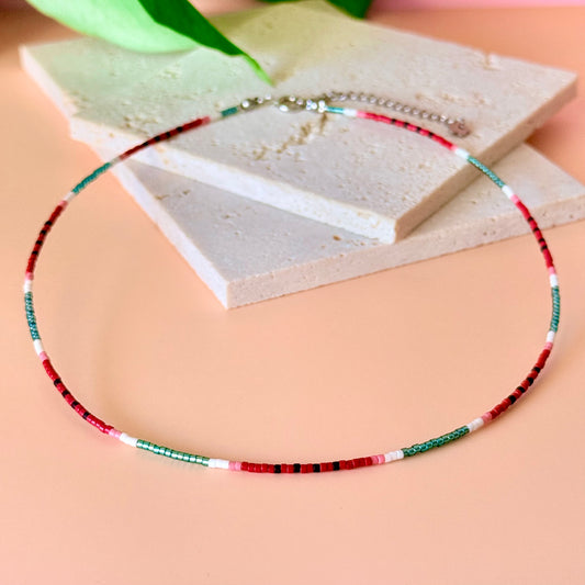 Collier Pastèque gourmande