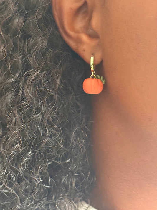 Boucles d’oreilles | Citrouille