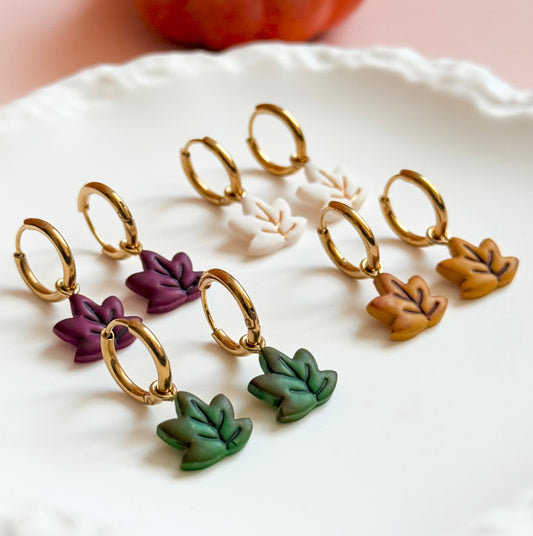 Boucles d’oreilles | Feuilles