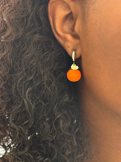 Boucles d’oreilles | Orange