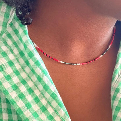 Collier Pastèque gourmande