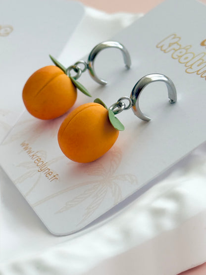 Boucles d’oreilles | Abricot