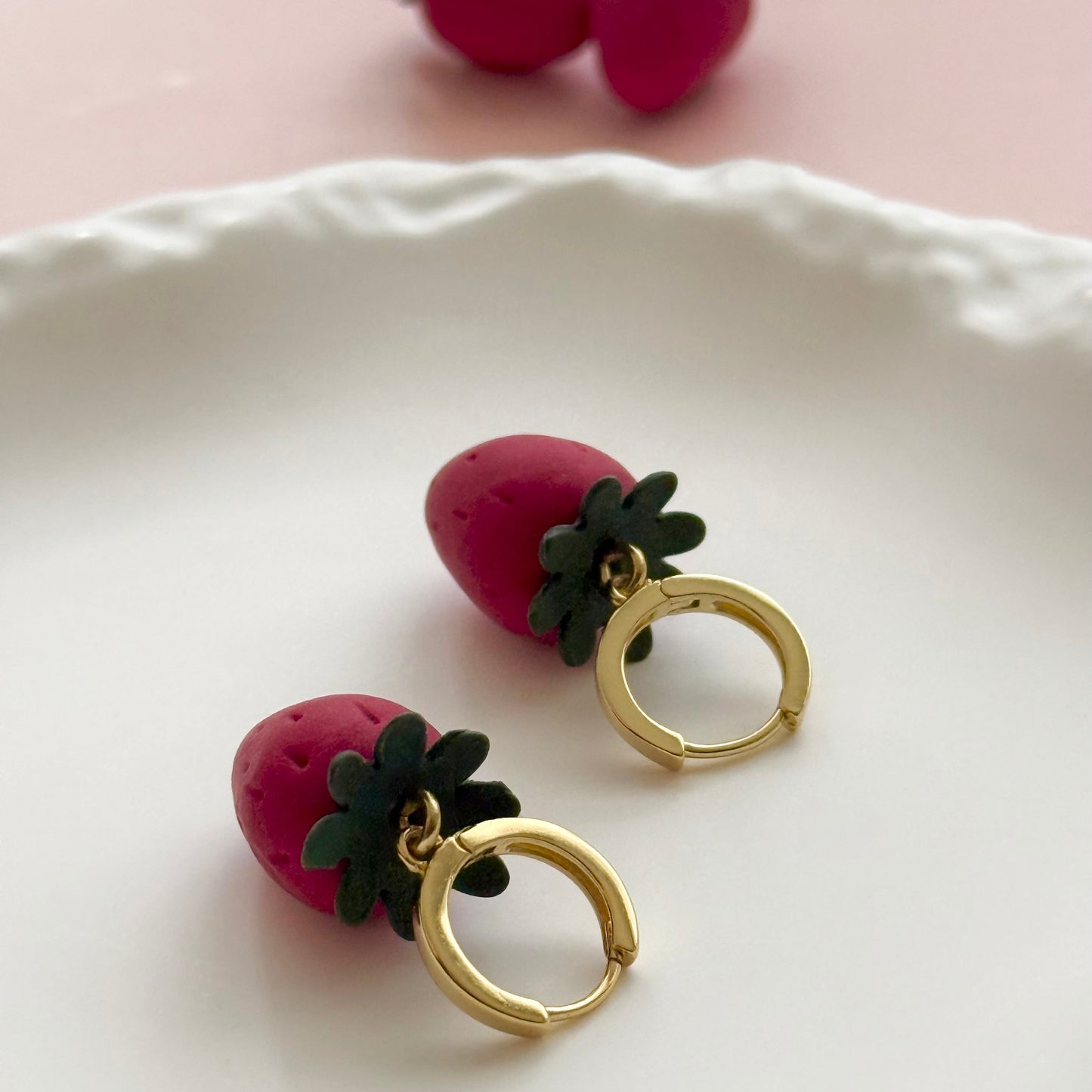 Boucles d’oreilles | Fraise