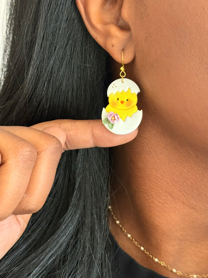 Boucles d’oreilles | Petit poussin