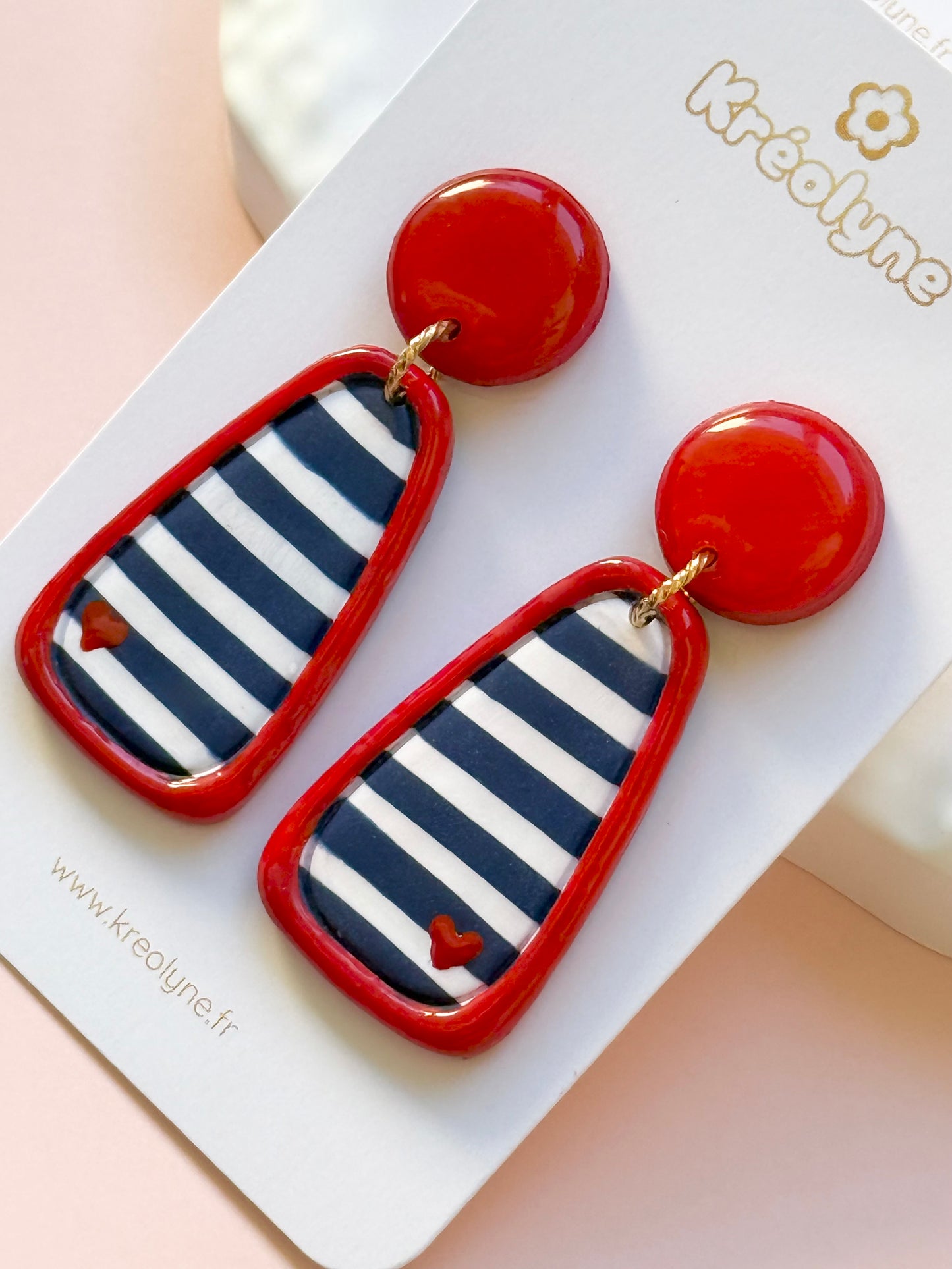 Boucles d’oreilles | Marinière