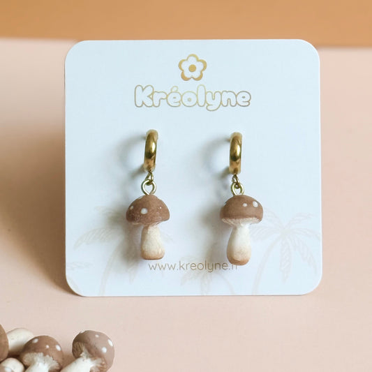 Boucles d’oreilles | Champignon