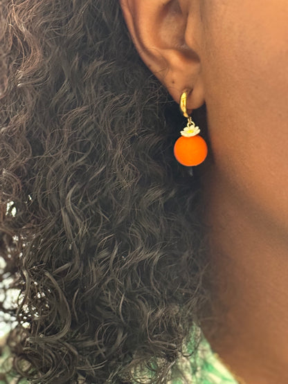 Boucles d’oreilles | Orange