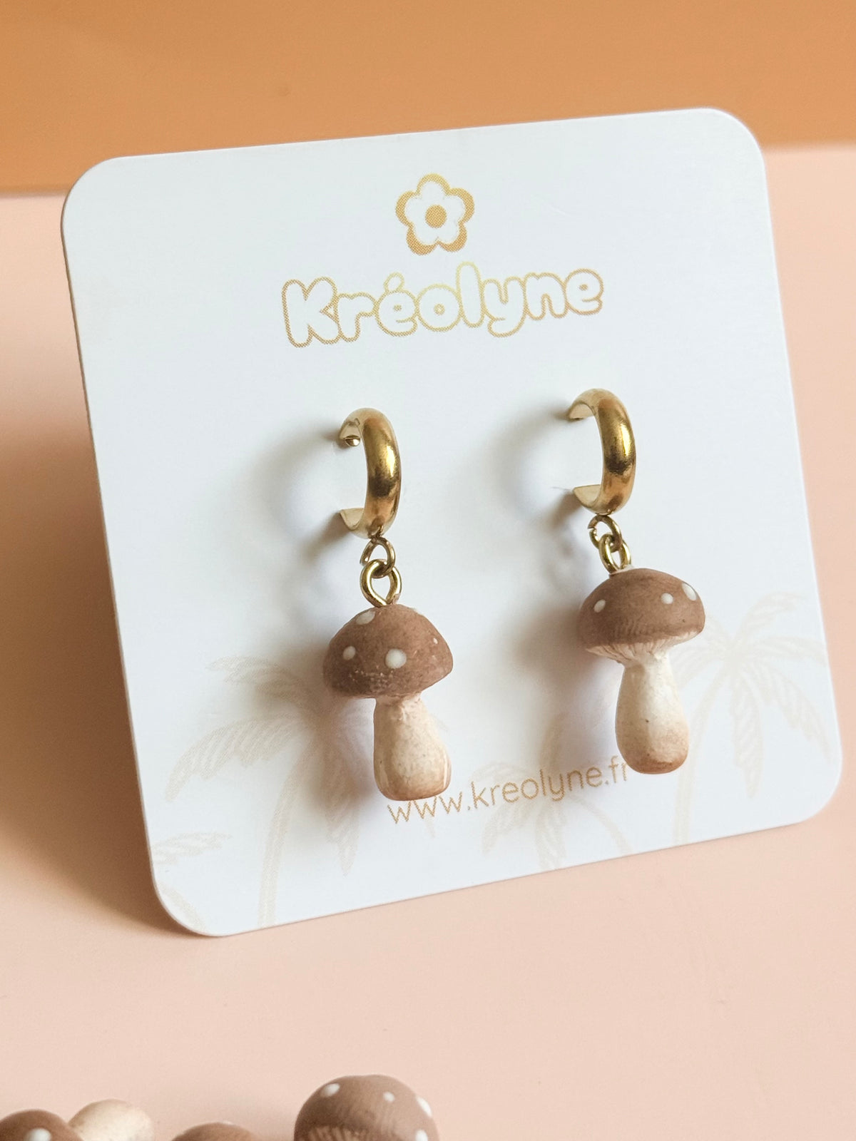 Boucles d’oreilles | Champignon