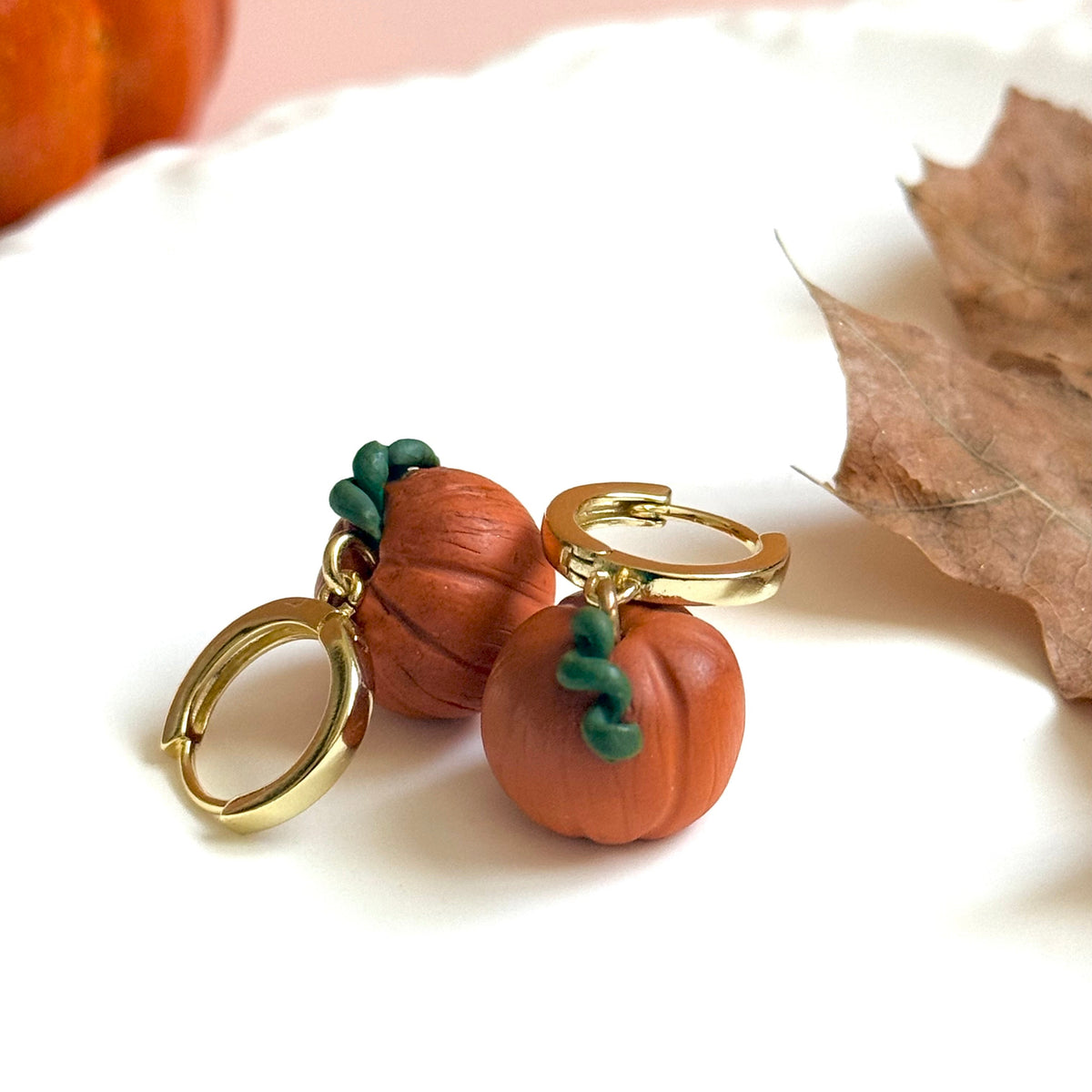 Boucles d’oreilles | Citrouille