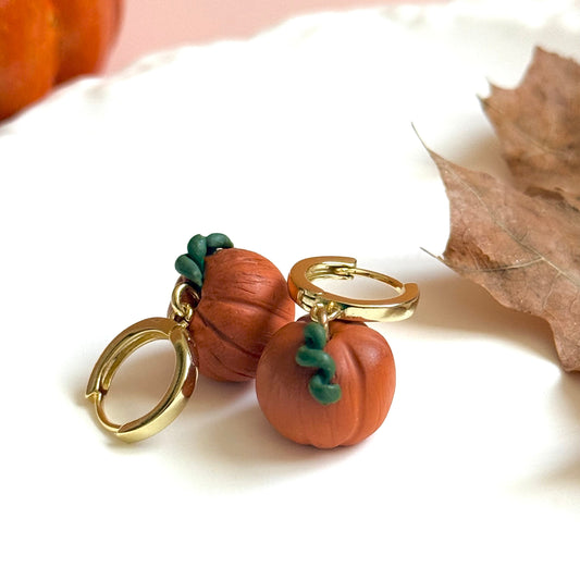 Boucles d’oreilles | Citrouille