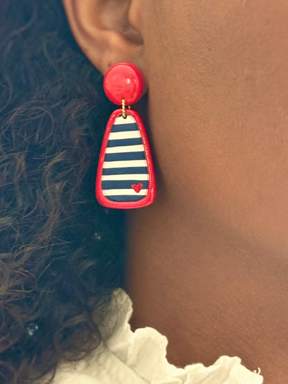 Boucles d’oreilles | Marinière