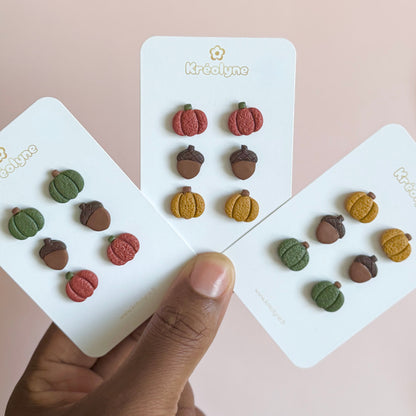 Clous d’oreilles | Trio d’automne