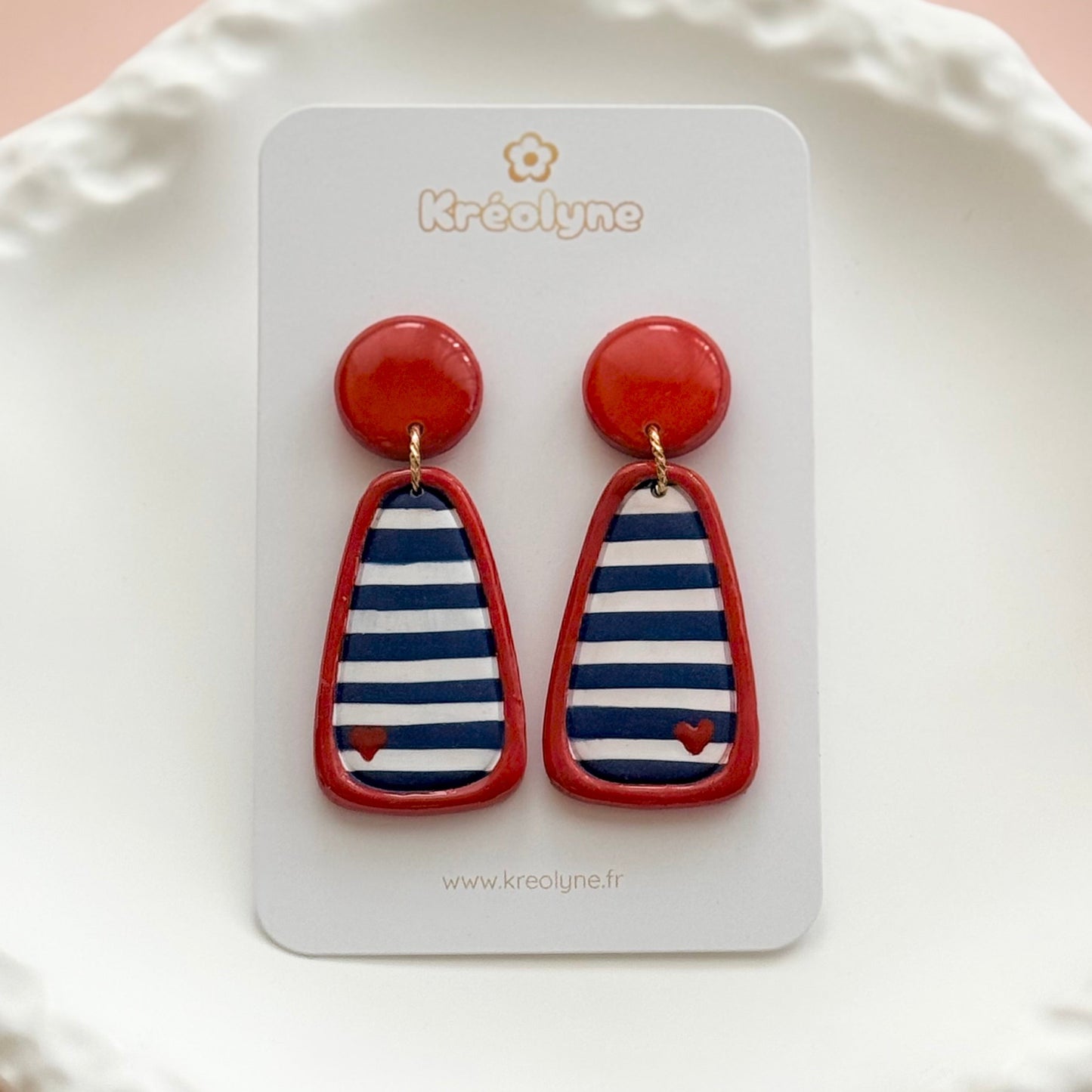 Boucles d’oreilles | Marinière