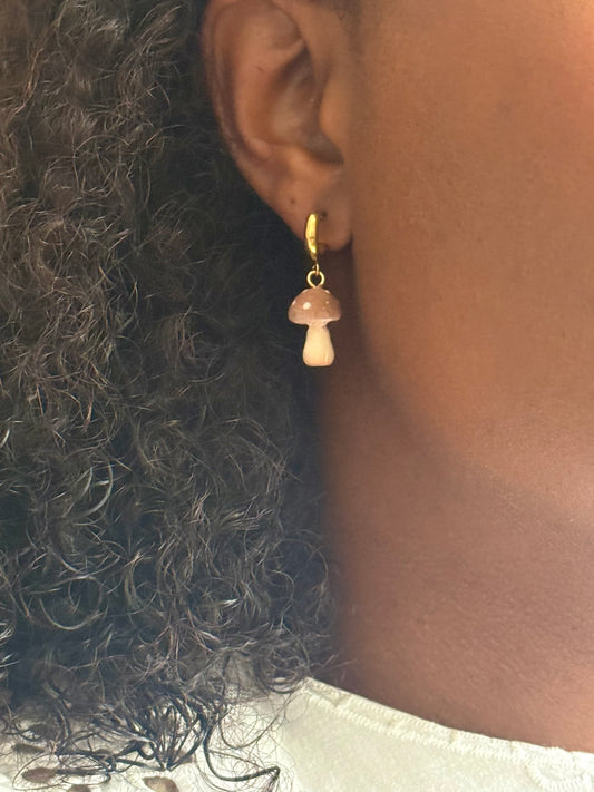 Boucles d’oreilles | Champignon