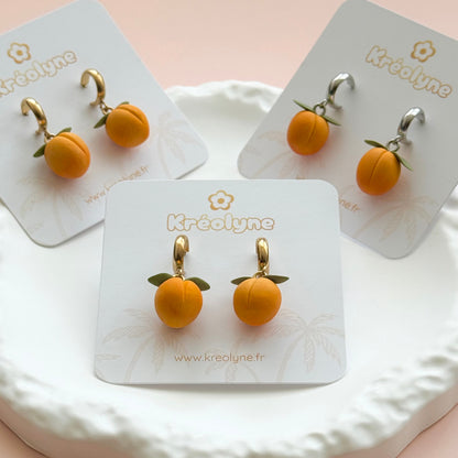Boucles d’oreilles | Abricot