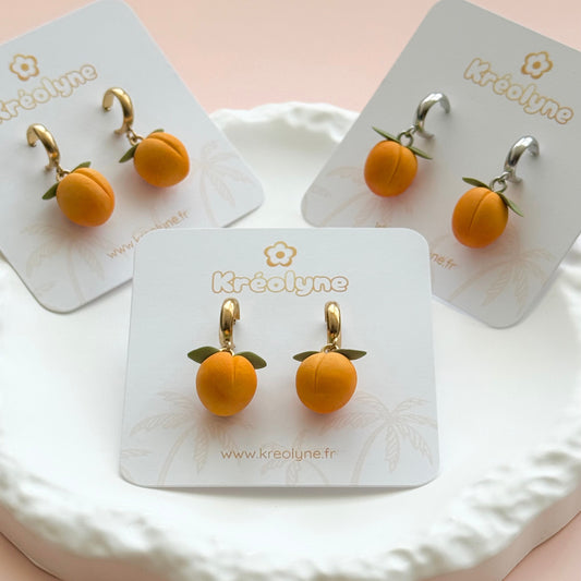 Boucles d’oreilles | Abricot