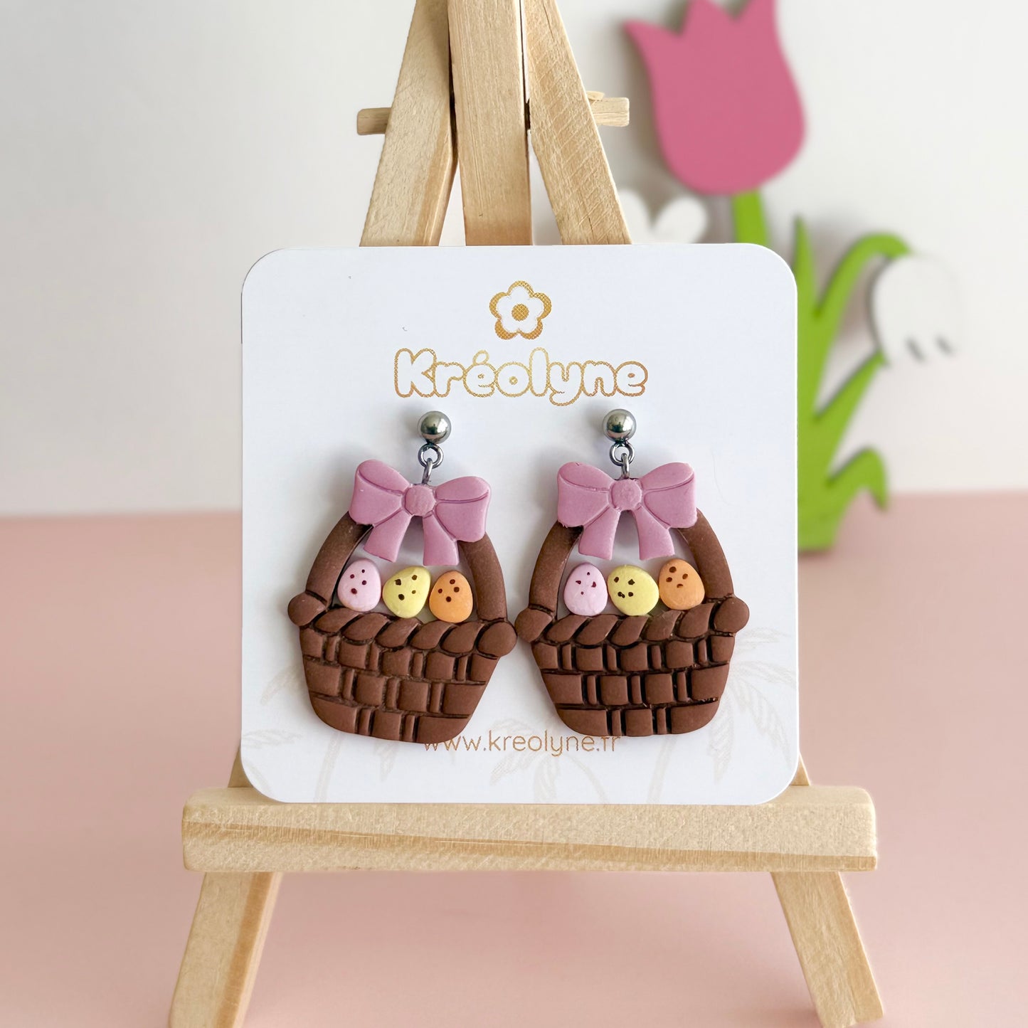 Boucles d’oreilles | Panier de Pâques
